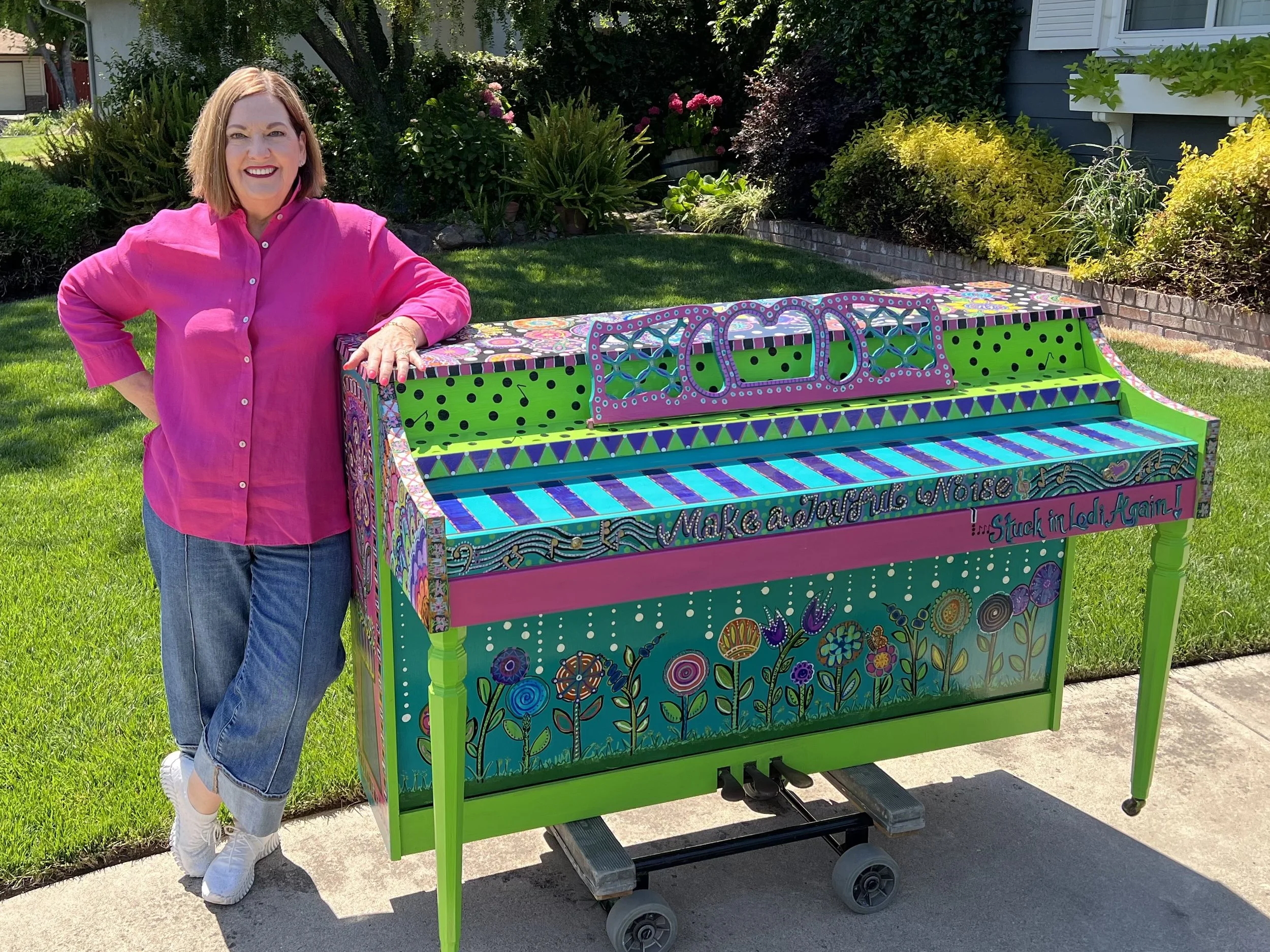 Artist Interview: Carrie Sass - 2025 Painted Piano Project — Sayla